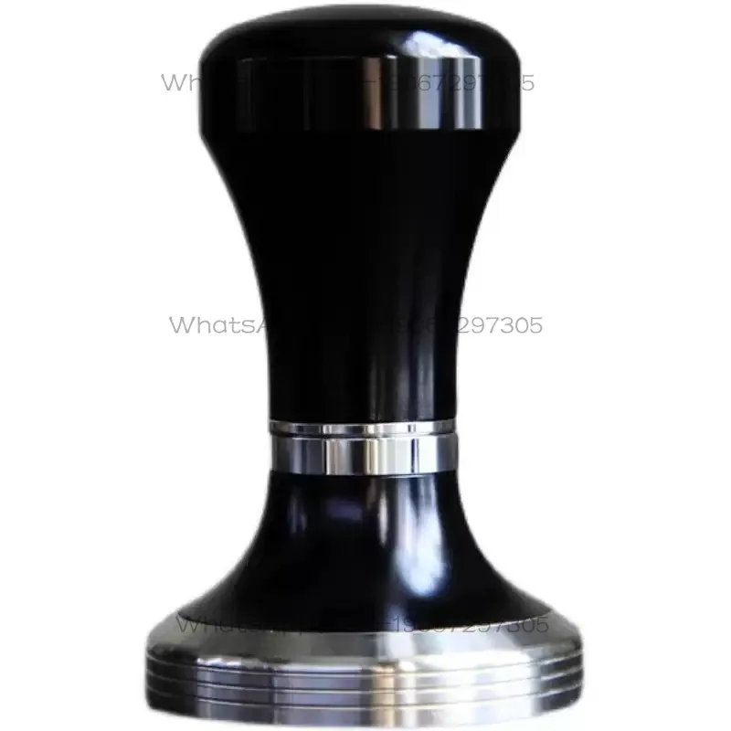 Coffee powder hammer black stainless steel coffee powder stuffer powder hammer 58mm adjustable height