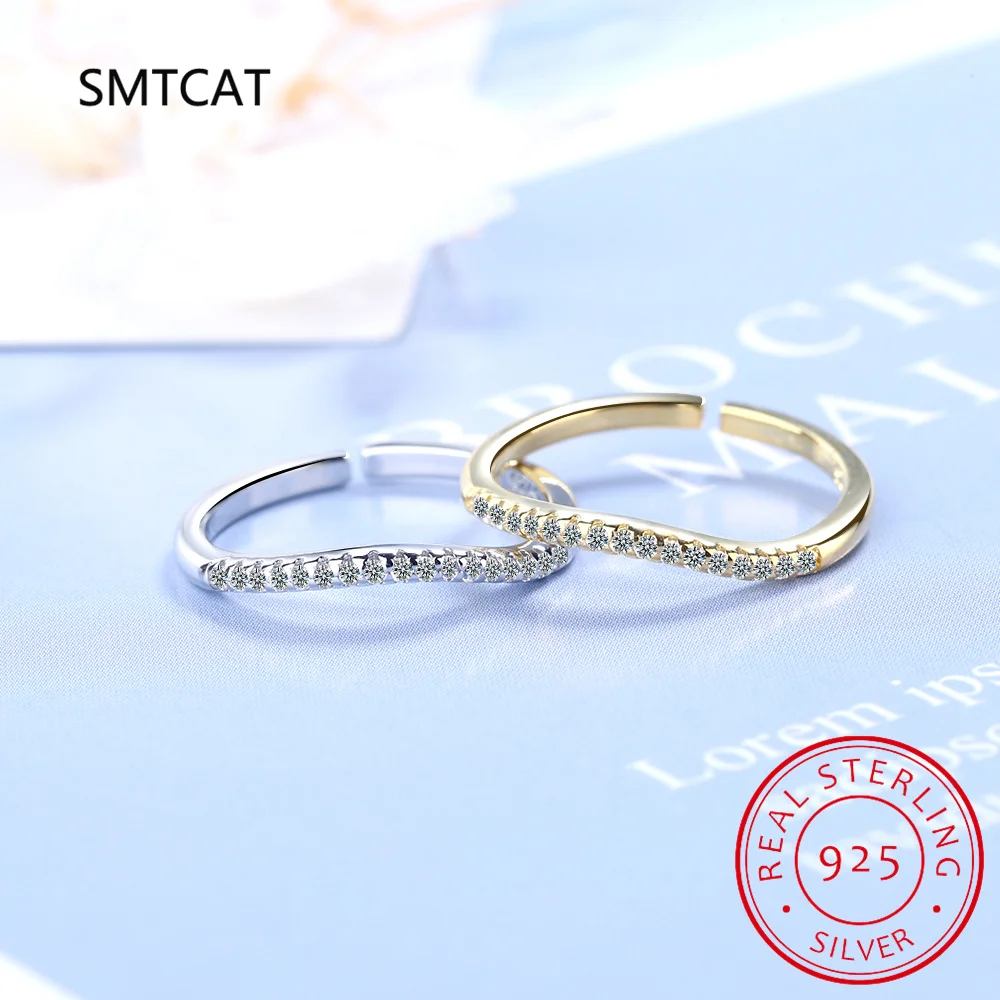 925 Sterling Silver Classic Sparkling Zircon Wedding Engagement Band Promise Bridal Ring Anillos For Women Fine Jewelry Gift view 2