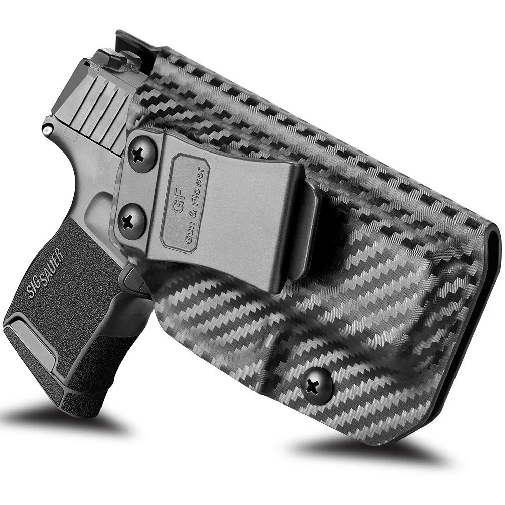 IWB Holster Compatible with Sig P365/P365 SAS/Tactial Carbon Fiber Pistol Cases with Belt Clip Right hand Gunflower