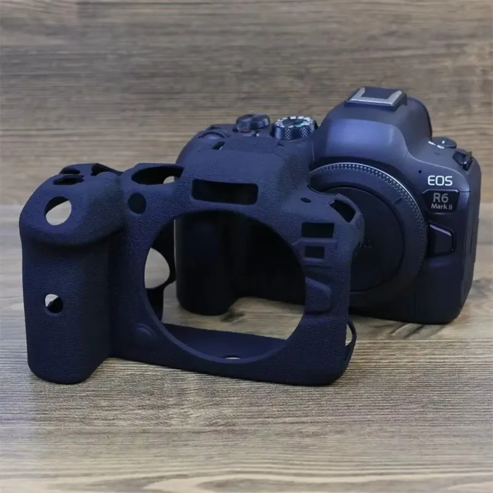 Silicone Case for Canon EOS R6 Mark II 2 Dustproof Scratchproof Soft Camera Cover Bag for Canon R6 R6II Anti-skid Skin Accessory