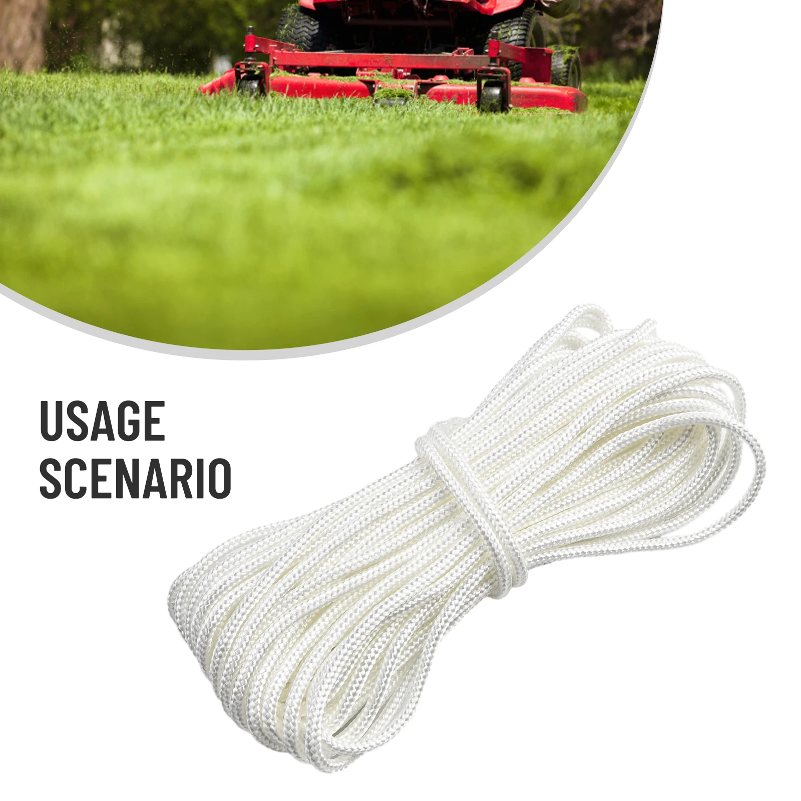 Rope Trimmer Starter Line 2/4/5/10M Nylon White 2.5mm/3mm/3.5mm/4mm Cord For Strimmer For Chainsaw For Lawnmower Gardening Tools