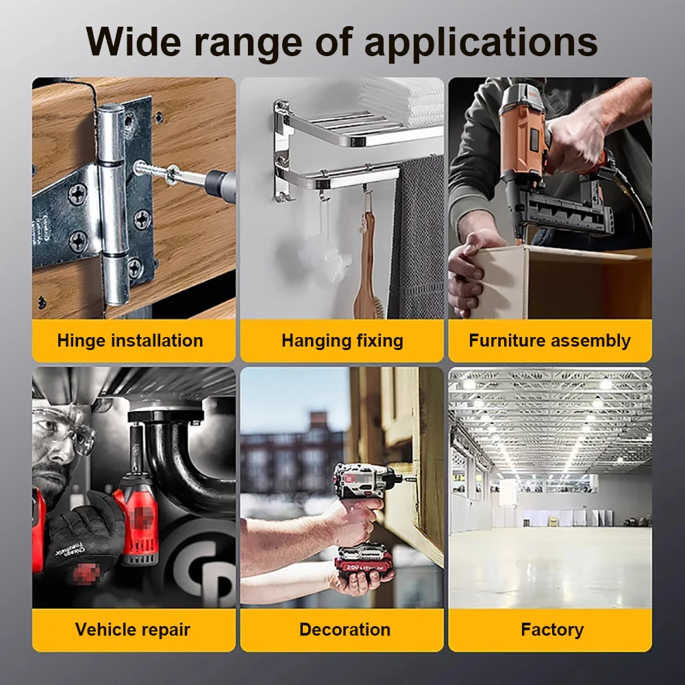 Strong Torque PH2 Impact Driver Bit Set with Magnetic Phillips Screwdriver Tool 65mm 100mm Anti Diamond Strong Torque Bits