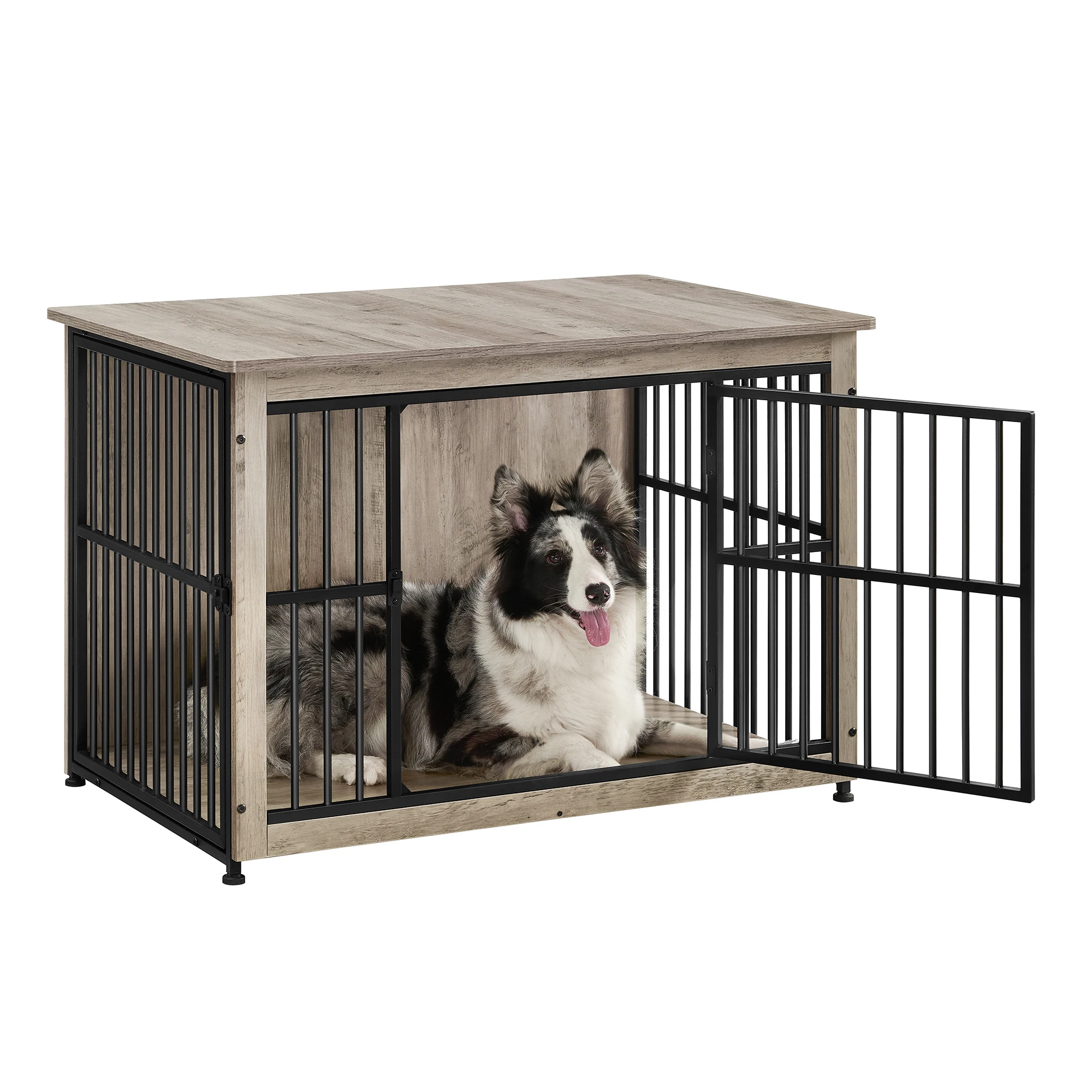 

Feandrea Dog Crate Furniture, 38.6" Side End Table, Modern Kennel for Dogs Indoor up to 70 lb, Heavy-Duty Dog Cage