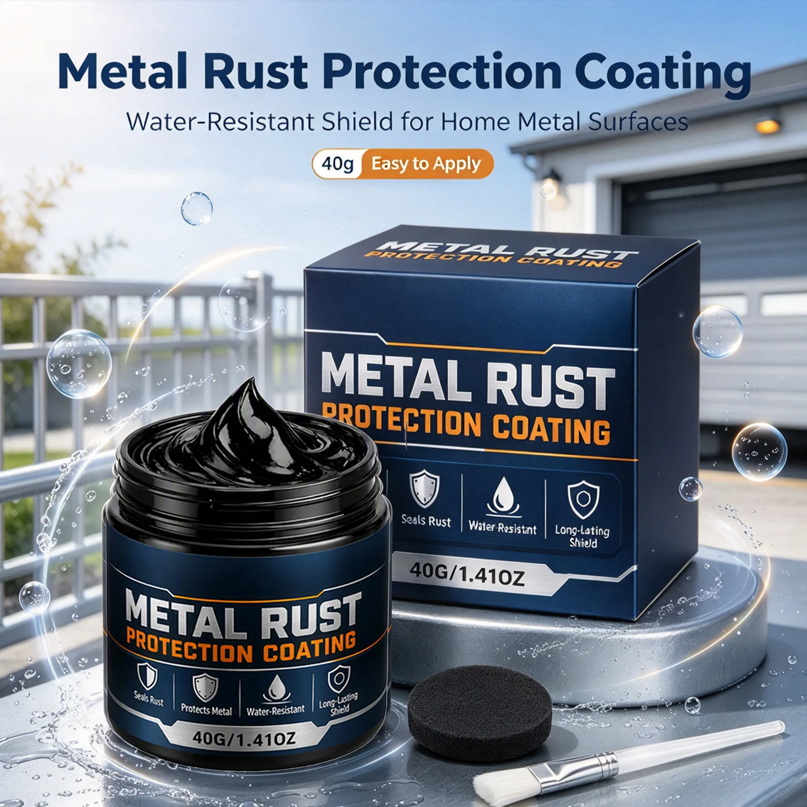 Metal Rust Protection Coating Waterproof Anti‑rust Protect Metal Long Lasting Shield Metal Rust-Preventing Coating Repair Pastes