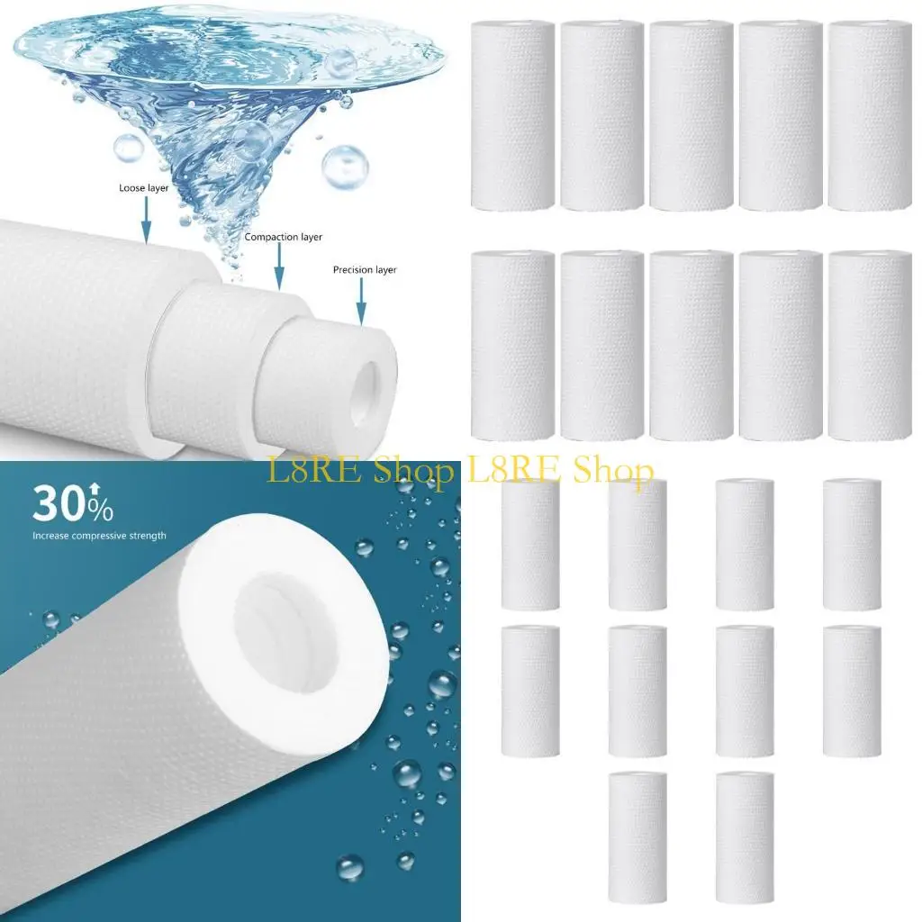 

L8RE 10pieces Быстрое изменение 5 -дюймовых хлопковых картриджей PP PP.