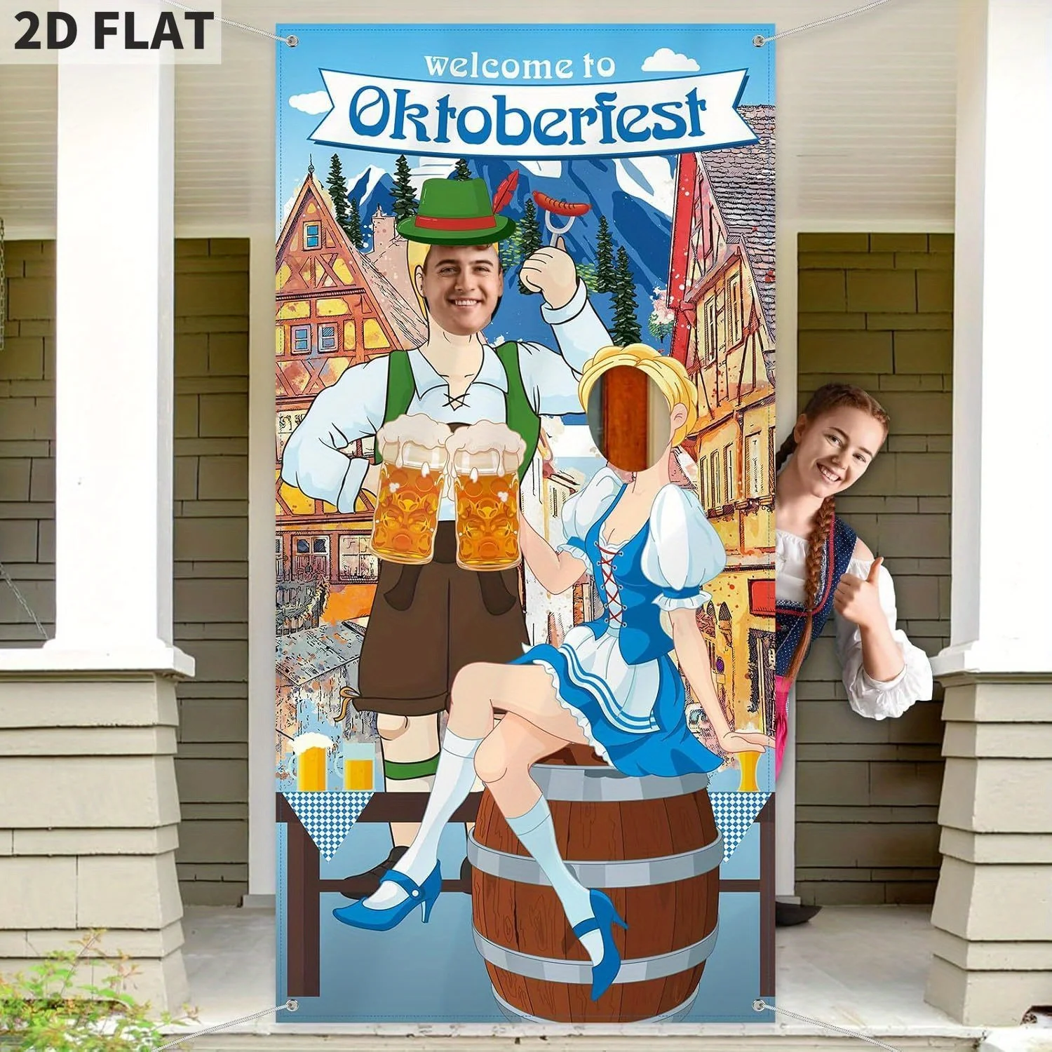 

Oktoberfest Party Decorations Oktoberfest Photo Prop Fabric Photo Booth Background Games Supplies for Bavarian Beer Festival
