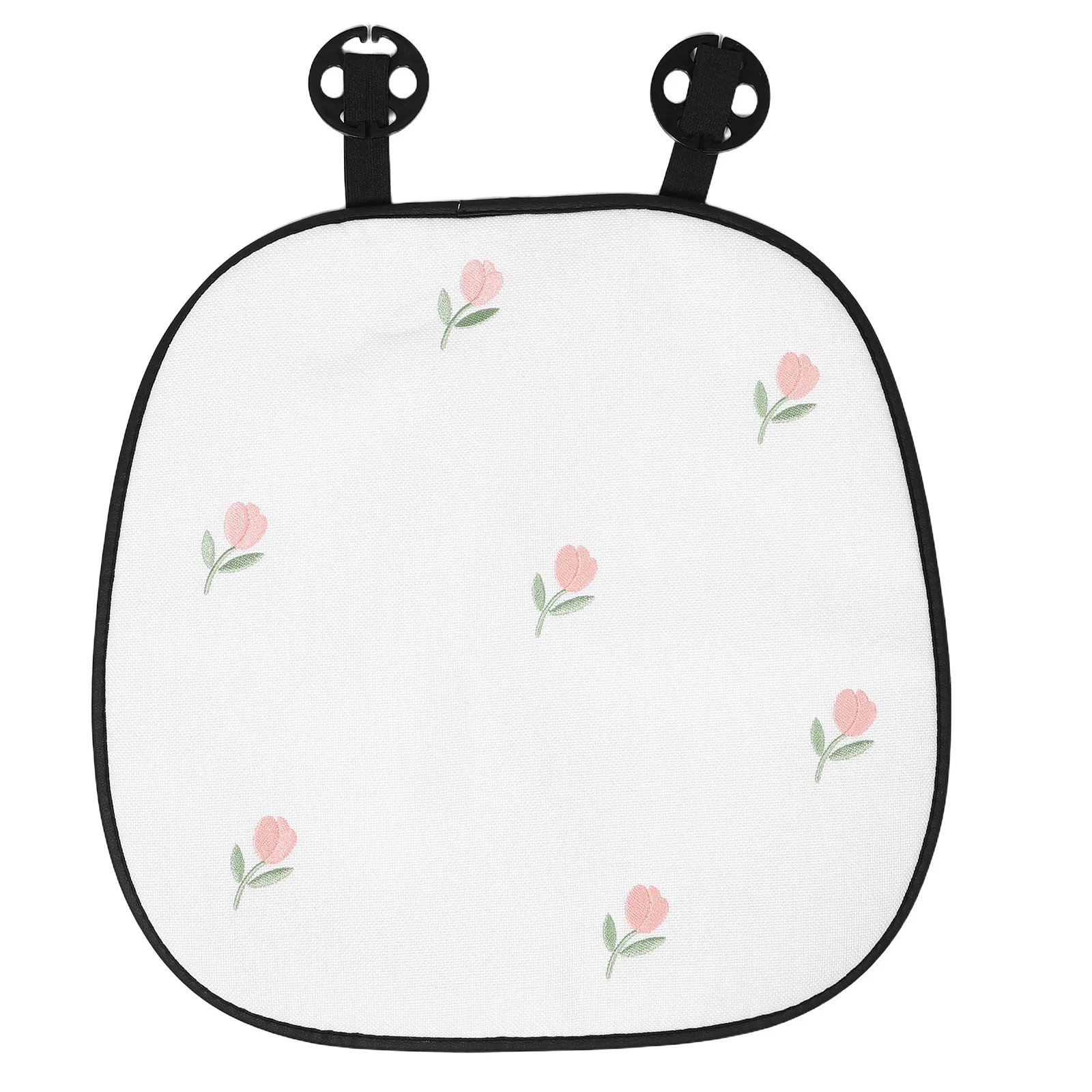 

Car Seat Cushion Tulip Design Breathable Linen Fabric Universal Fit For Car Truck Office Chair Seat Pad