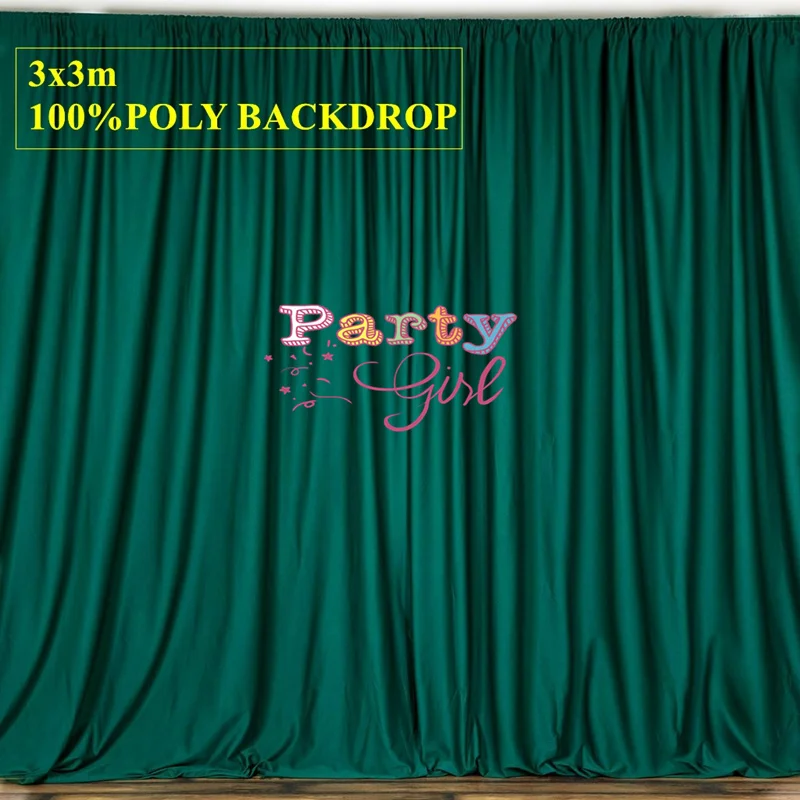 Seamless Panel Polyester Wedding Backdrop Curtain Stage Background Event Party Backdrops Decoration