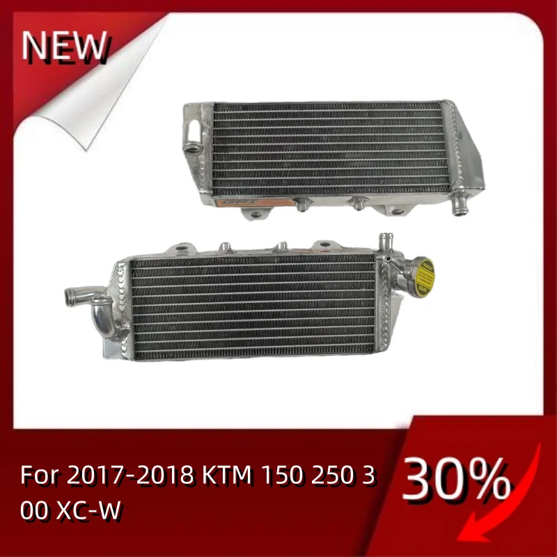 

Full Aluminum Radiator For 2017-2018 KTM 150 250 300 XC-W 150XCW 250XCW 300XCW XCW Cooler Cooling Coolant 2017 2018