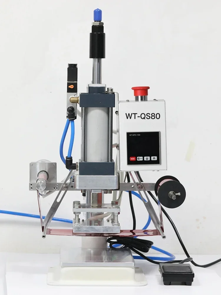 High Quality Pneumatic Q80 Hot Stamping Machine Leather Paper Wood Copperboard Paper Trademark Embossing Machine