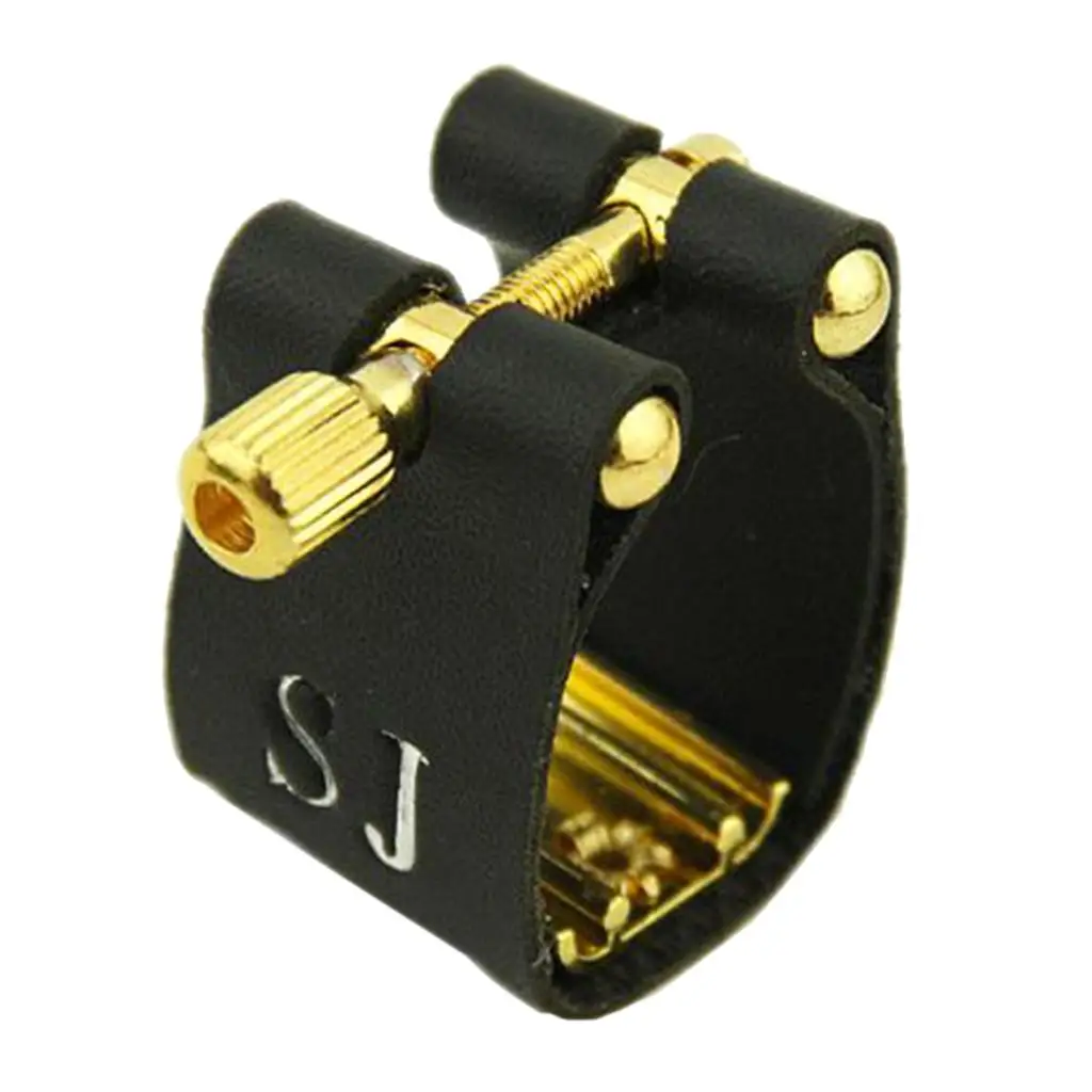 Sax Mouthpiece Ligature Clip Adjustable Brass Fastener Reed Mute Musical Instrument Accessory for Alto Saxophone Repair
