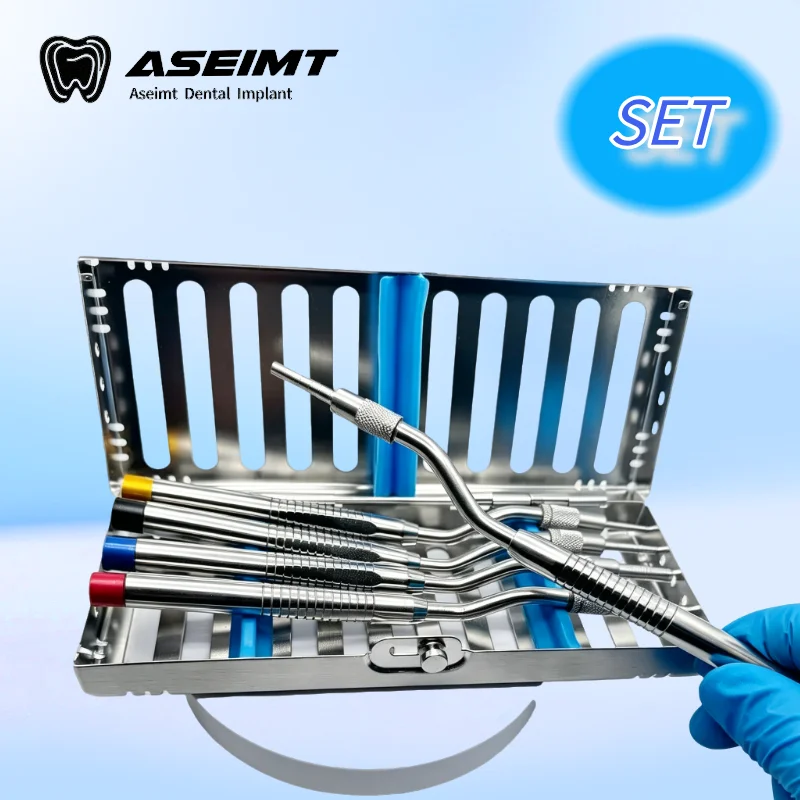 

Dental Implant Osteotome Instrument Mandibular Sinus Elevator with Straight Bend Tips Concave Bone Extruder for Sinus Lifting
