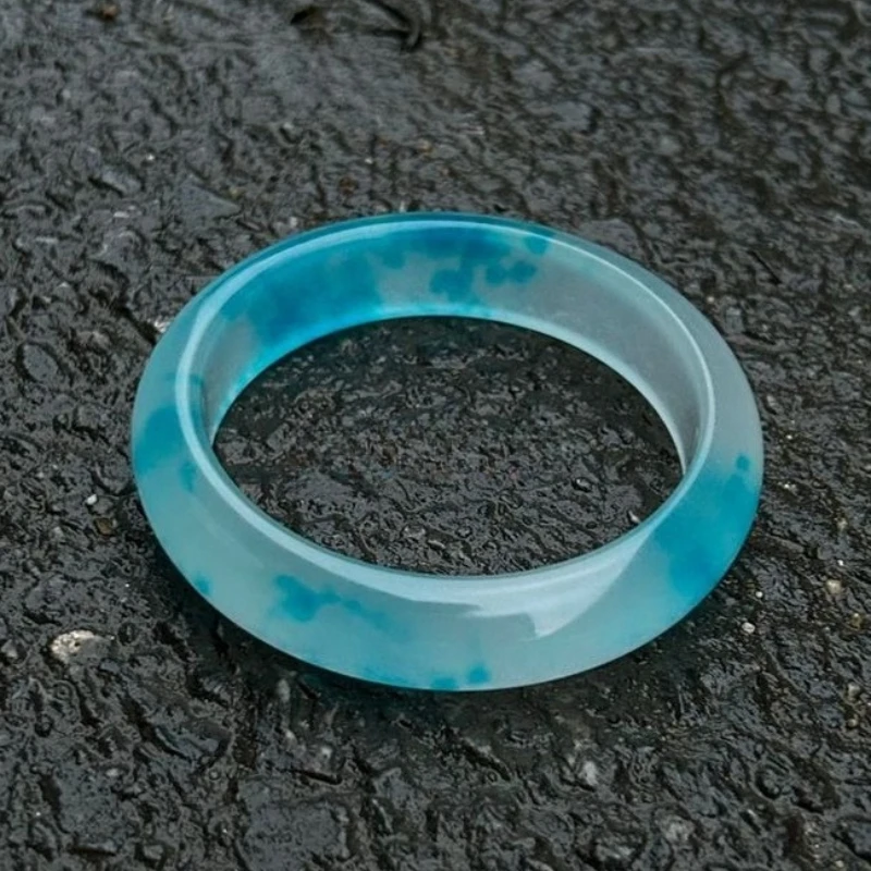 

Новый натуральный кварцитовый нефрит - браслет с плоской планкой Изысканный нишевый нефритовый браслет