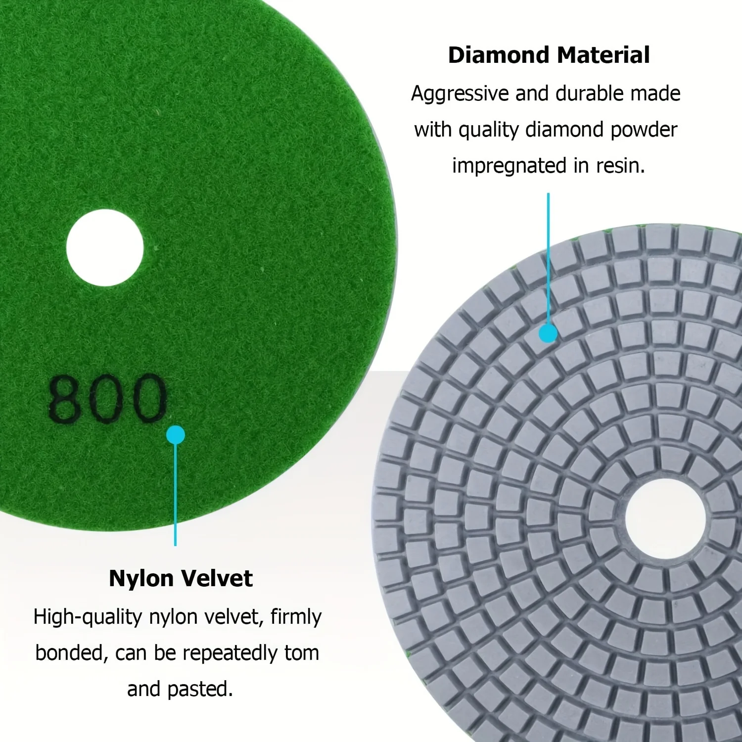 แผ่นขัดเพชรขนาด 5 นิ้ว พร้อมตั - Grinder Polishing Pad Kit บทวิจารณ์และราคา