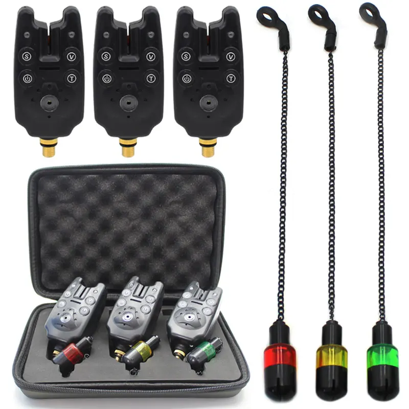 

Carp Fishing Bite Alarm Rocker Indicator Alarm Accessory Kit for Carp Hook Bait Feeder Bite Alarm Bar Rest Tool Case