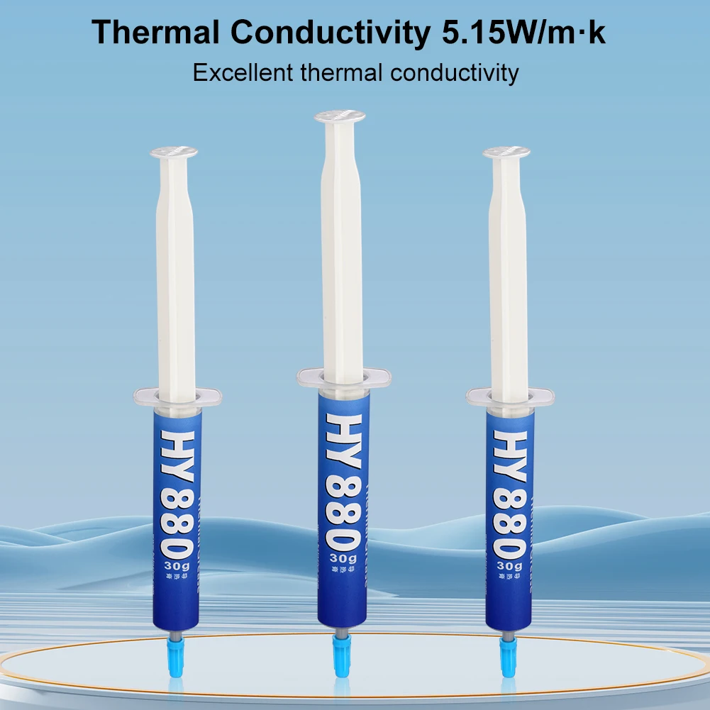 30g Thermal Paste Thermal Compound Paste Heatsink Paste Silicone Plaster Heat Sink Compound for IC/Processor/CPU/GPU/All Coolers