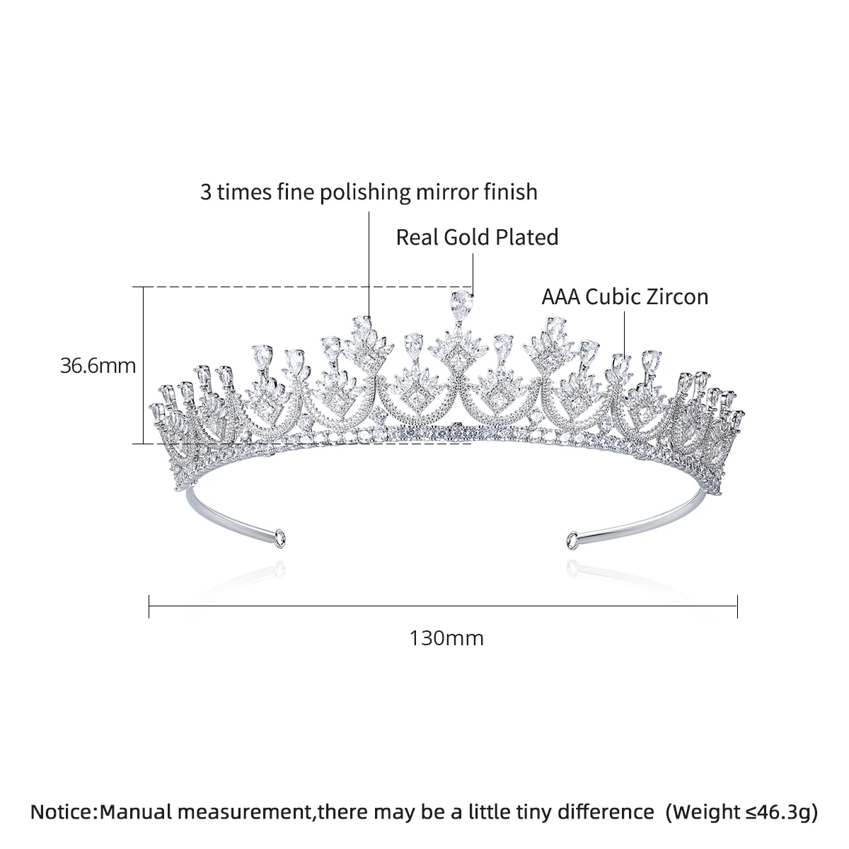 LUOTEEMI Super Tiaras and Crown for Women Sparkling CZ Crystal Wedding Hair Accessories for Bridal Wedding tiara de cabelo luxe