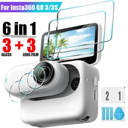 Tempered Glass for Insta360 GO 3 3S Camera Protector Screen Lens Anti-scratch Films for Insta360 Go 3S Action Camera Accessories