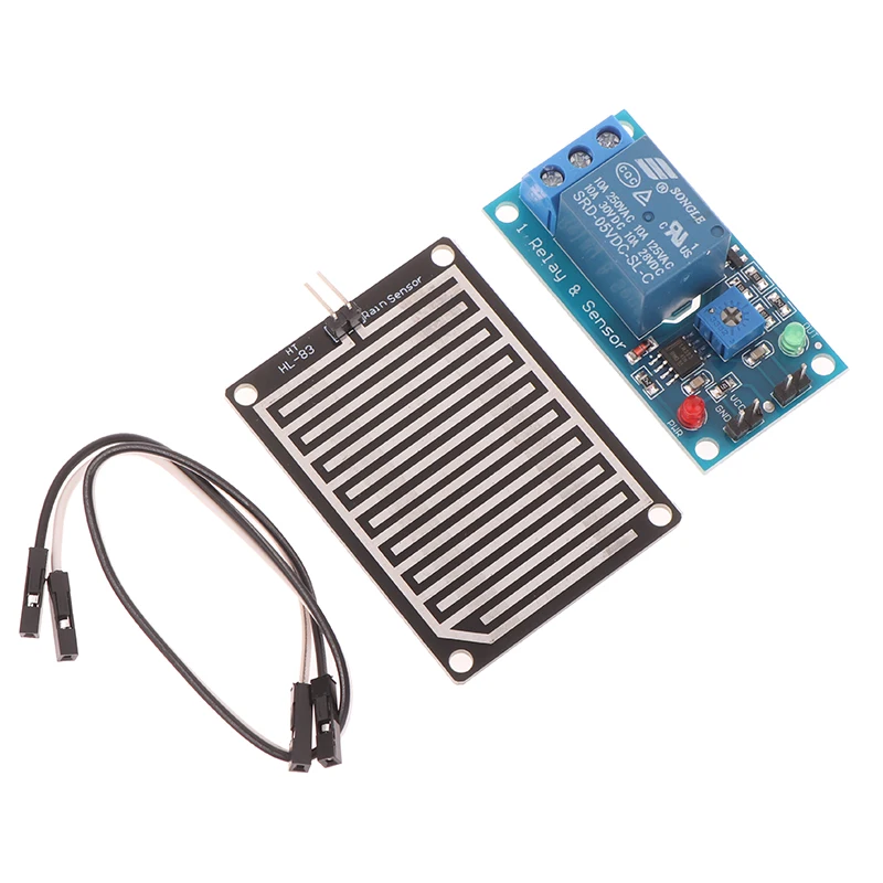 Snow Raindrops Detection Sensor Module Rain Weather Module Humidity For Arduino Relay Control Module Rain Water Sensor Module