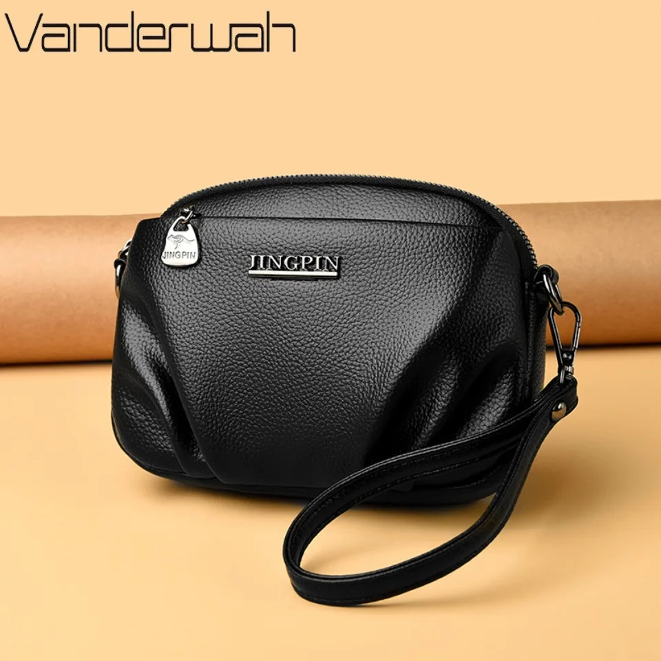 

Новая женская сумка через плечо с несколькими отделениями на молнии, вместительная повседневная сумка из искусственной кожи, маленькая квадратная женская сумка