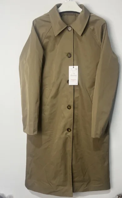 Modische Frühling Herbst Lange Mantel Label Taste Streetwear Trendy Stilvolle Casual Windjacke Feminine Frauen Pendeln Oberbekleidung