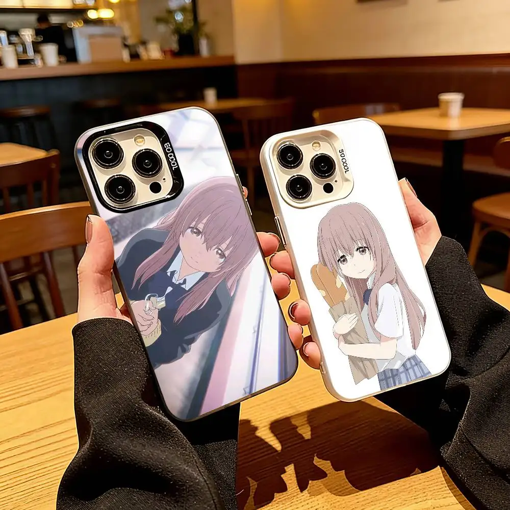 Gentle girl S-Shoko Nishimiya Phone Case For iPhone 17,16,15,14,13,12,11 Plus,Pro Max,XS,Colorful Silver Phone case Funda Cover
