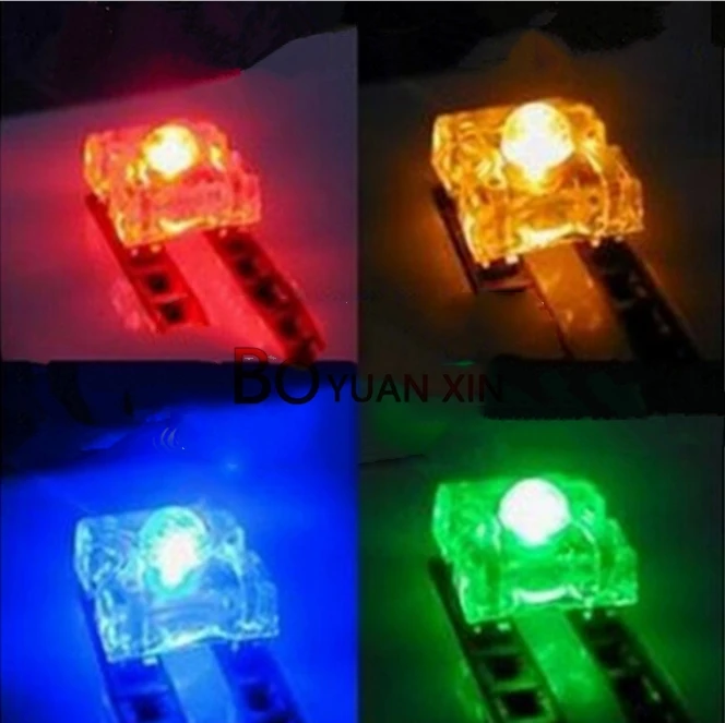 50pcs F5 5mm Piranha LED White RED Bule Green Yellow Amber Clear LED Diode Light Emitting Diodes 4-pins Diodes