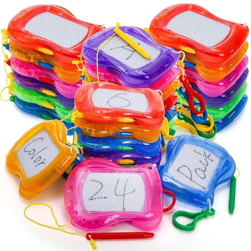 Mini Magnetic Drawing Board Keychain Erasable Doodle Sketch And Writing Pad Party Favors Birthday Gifts Classroom Prizes