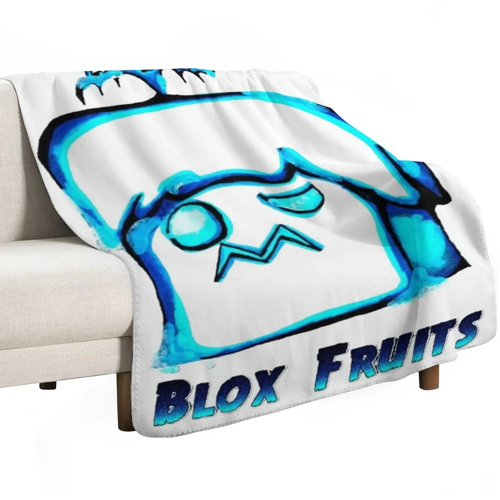 Blox Fruits: Blizzard Fruit (boiz 1) Throw Blanket Luxury Throw Sofa Throw Summer Beddings wednesday Luxury St Blankets