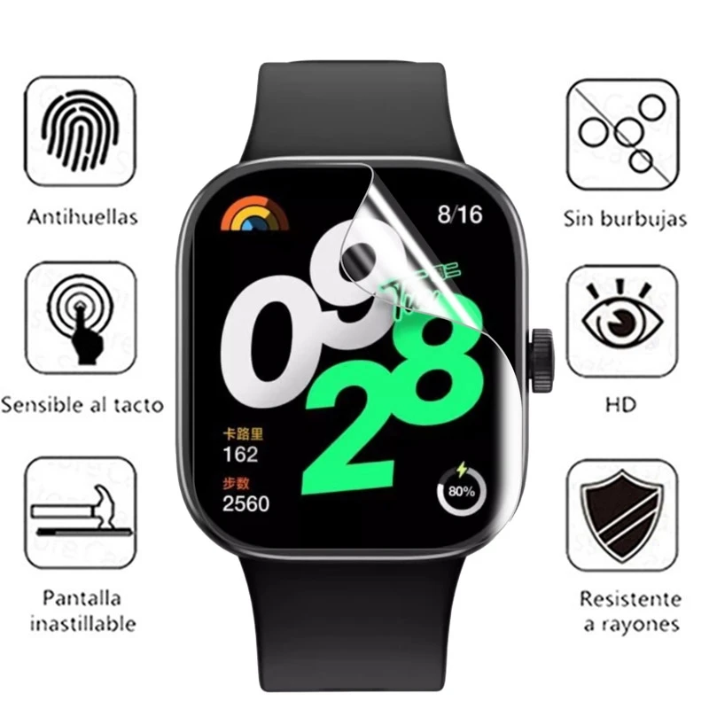 1-5PCS Hydrogel-Schutzfolie für Redmi Watch 6, klare weiche TPU-Schutzfolien, Displayschutzfolie für Xiaomi Redmi Watch 4 5 6 – Detail 9