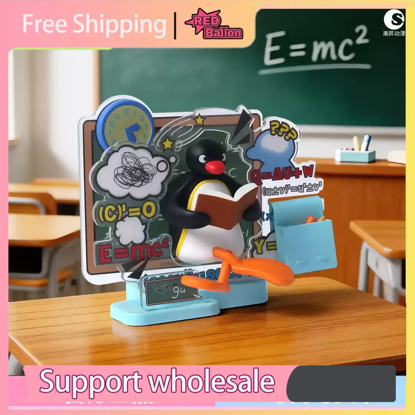 Official Pingu Penguin Collectibles: Blind Box Building Blocks, Gashapon Figurines & Micro Theater Scene Ornaments,Collect dolls