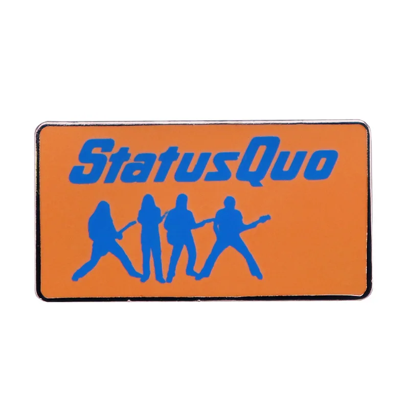 

British Rock Band Status Quo Pin Badge