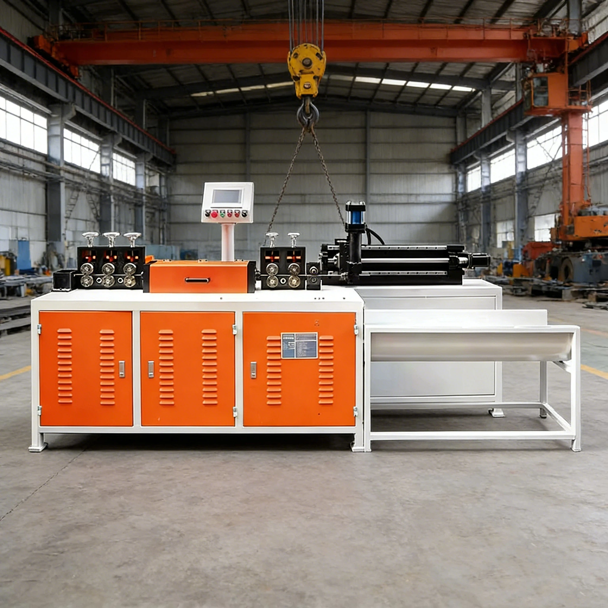 

Metal Cutting Machinery CNC Automatic Steel bar Straightener and Cutting Cutter Wire Straightening Machine customized