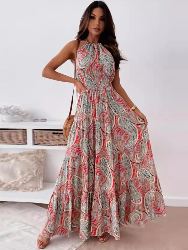 

Сексуальный винтажный длинный женский длинный ремешок Dr с подвесным ремешком Bal для пляжного отдыха Dr, полиэстеровая трубка с высокой талией Dr