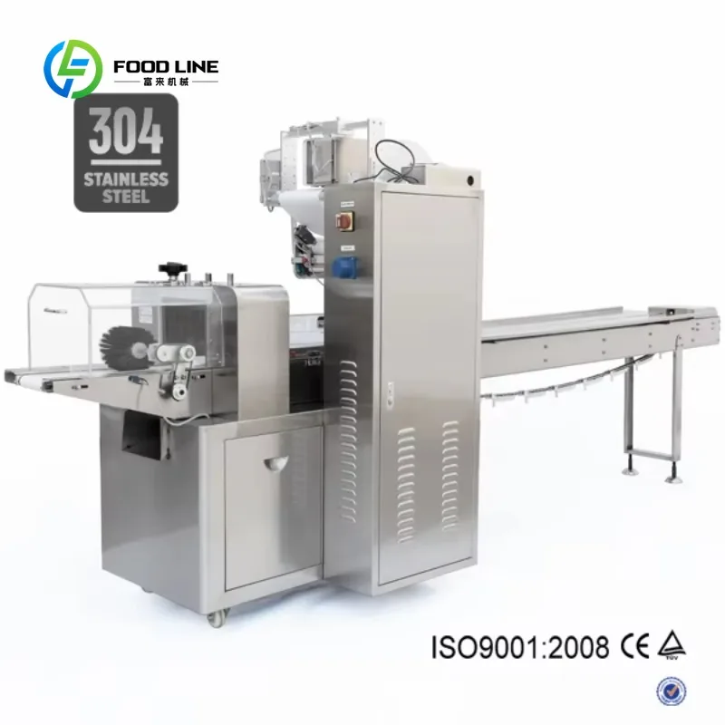 Customized Ce Approval Trade Pe Film Full Servo Table Top Pillow Type Automatic Packing Horizontal Flow Pack Wrapping Machine