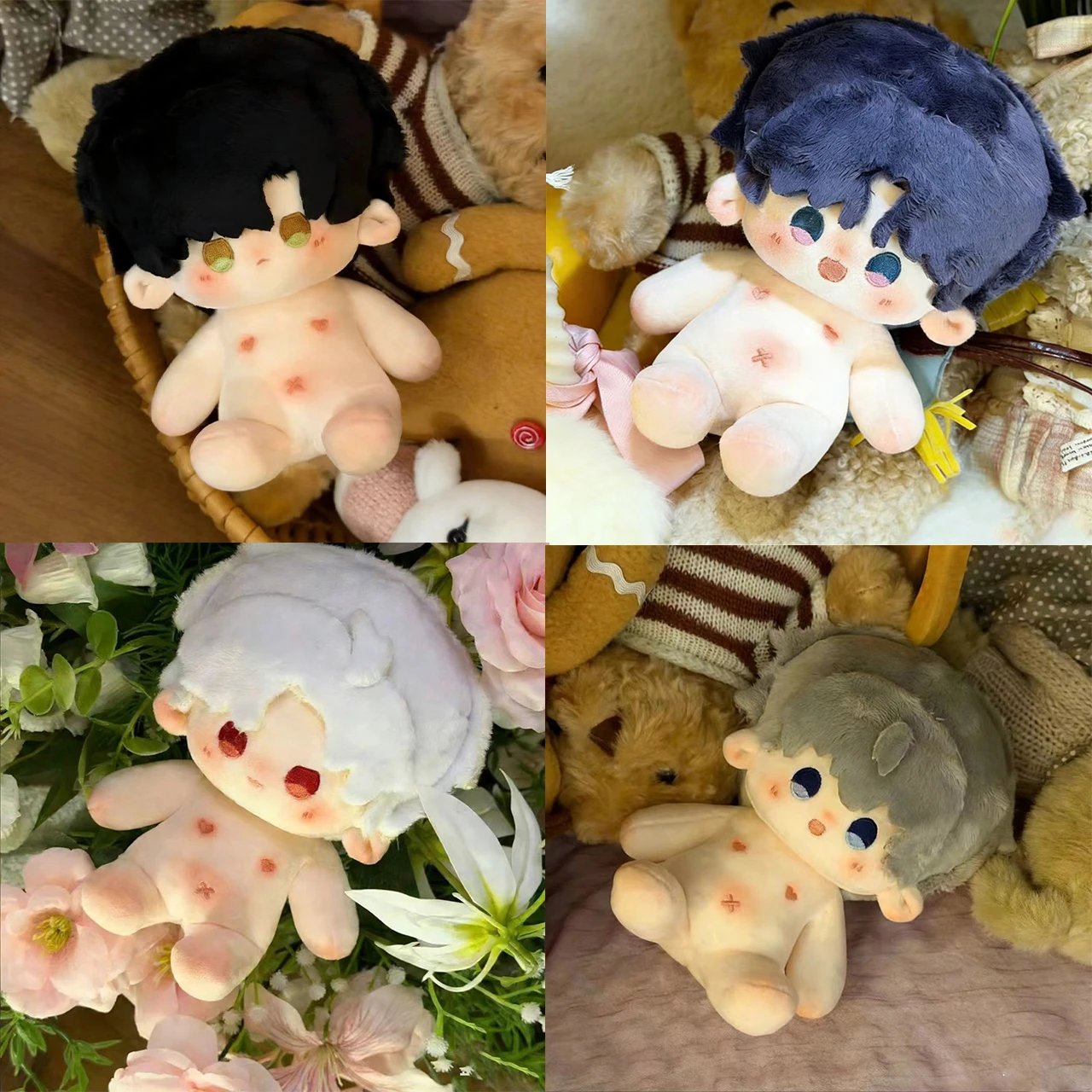 

20cm Anime Cotton Figures Game Love and Deepspace Zayne Caleb Rafael Sylus Xavier Kawaii Soft Doll Cute Dress Up Toy Kids Gifts