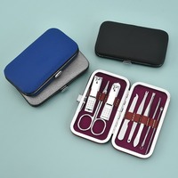 5-19Pcs Stainless Steel Portable Manicure Sets Pedicure Kits Grooming Tools Nail Clipper Personal Care Tools Eyebrow Scissors