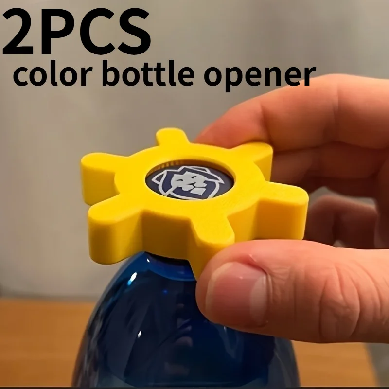 2PCS Manual Plastic Bottle Opener -Easy-To-Grip Rotating Cap