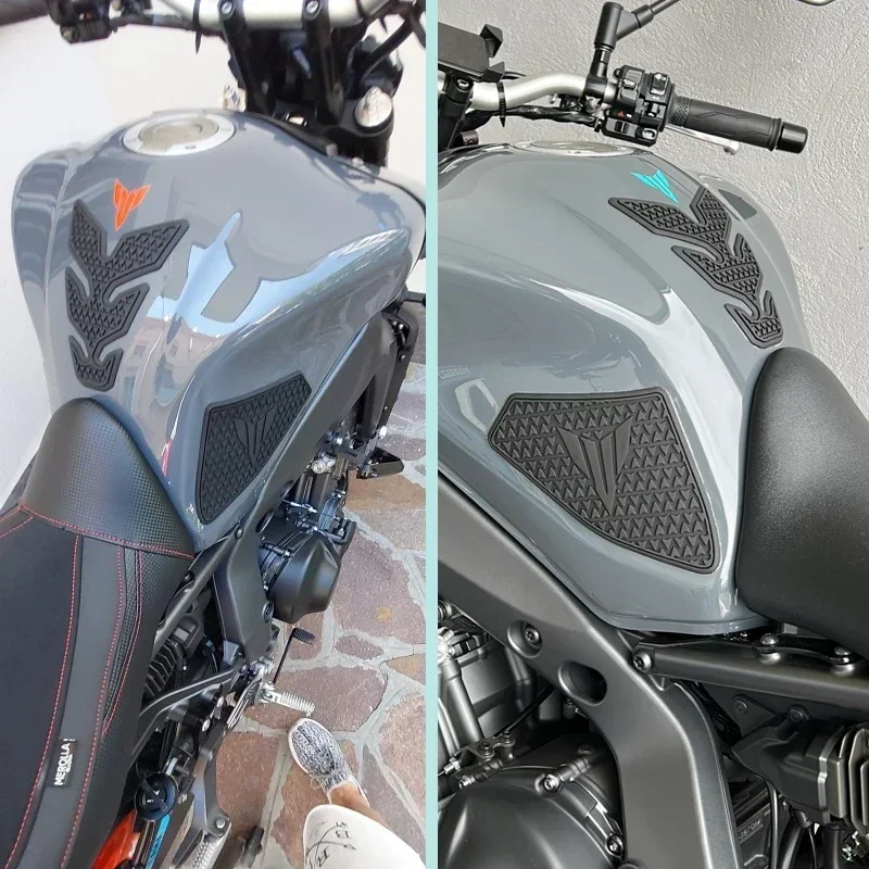 NEW Motorcycle FOR YAMAHA MT-09 MT09 MT 09 2021 2022 2023 Non-slip Side Fuel Tank Pad Stickers Waterproof Rubber Sticker Fit