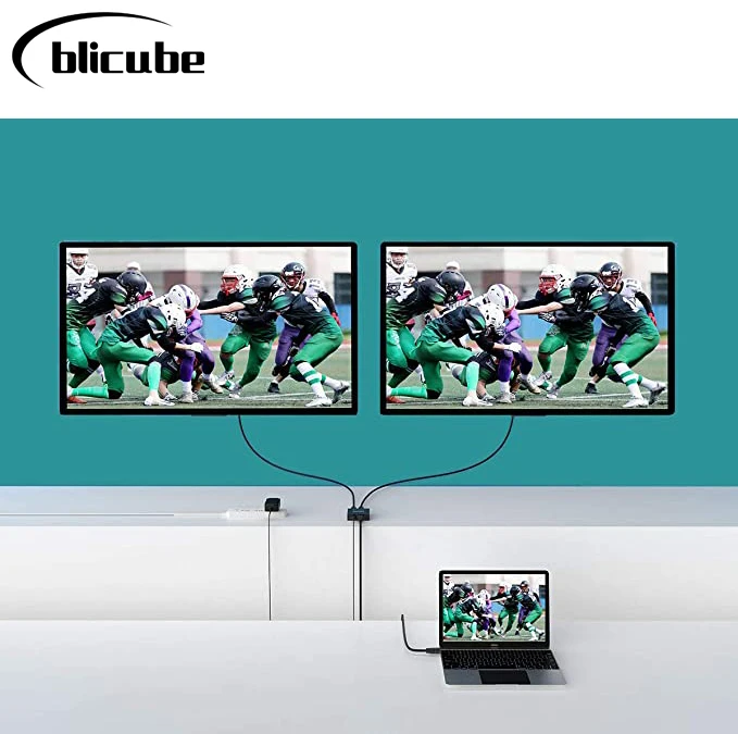 MT-VIKI Bộ Chia Tín Hiệu HDMI 1 Sang 2, 4K 1X2 HDMI Bộ Chia Đôi Màn Hình Trùng Lặp/Gương Chỉ, hỗ Trợ 3D 4K @ 30Hz Cho PS4/Xbox