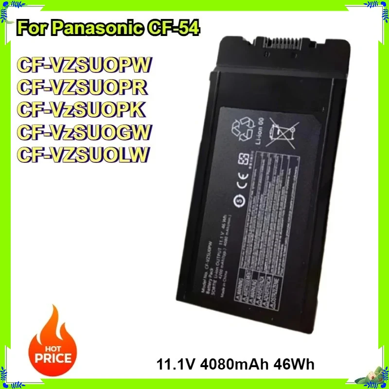 CF-VZSU0PR CF-VZSU0PW CF-VZSU0GW CF-VZSU0LW Laptop Battery for Panasonic CF-54 Toughbook 11.1V 4080mAh 46Wh Replacement Battery
