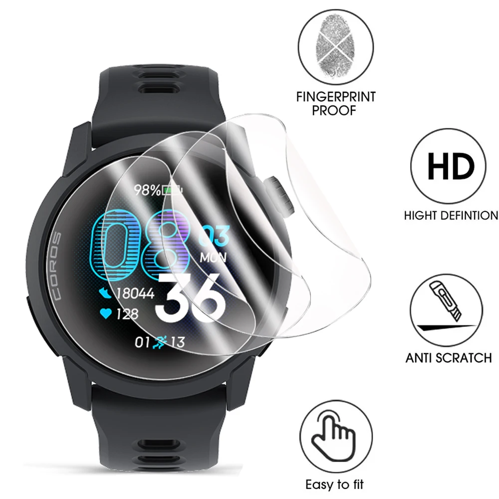 1-10Pcs Screen Protector For Coros Pace 4 3 SmartWatch Accessories HD Anti-Scratch Hydrogel Film For Coros Pace 3 4 Watch Cover