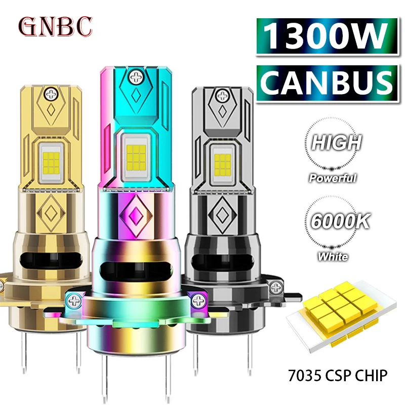 

Mini Lamp H7 LED Car Headlight Bulbs CANBUS Turbo Lights H1 H9 H4 H11 9012 9005 9006 7035 CSP Wireless 6000K 12V with Fan 2pcs