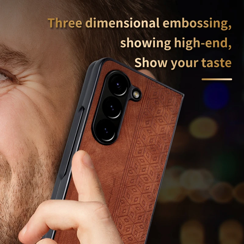 Funda para Samsung Galaxy Z Fold 8 Ultra, tipo flip de negocios, compatible con Galaxy Z Fold 8, 7, 6, 5, 4, 3, W25, W24, W23, W22, estilo retro 4