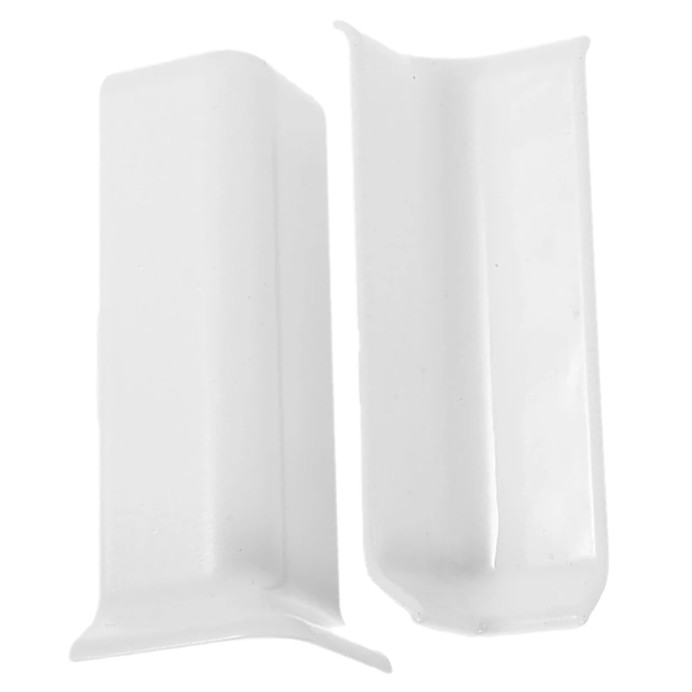 2 قطعة واقيات زوايا الحائط ذاتية اللصق متينة ABS للاستخدام الداخلي والخارجي واقيات الحواف والزوايا لأغطية ألواح الأثاث