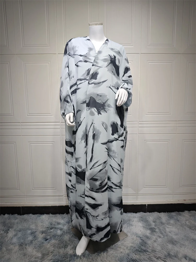 Eid Tie-dyed Batwing Abaya Dubai Luxury 2024 Elegante Muslim Kaftan Dress Abayas For Women Kebaya Robe Femme Musulmane Vestidos