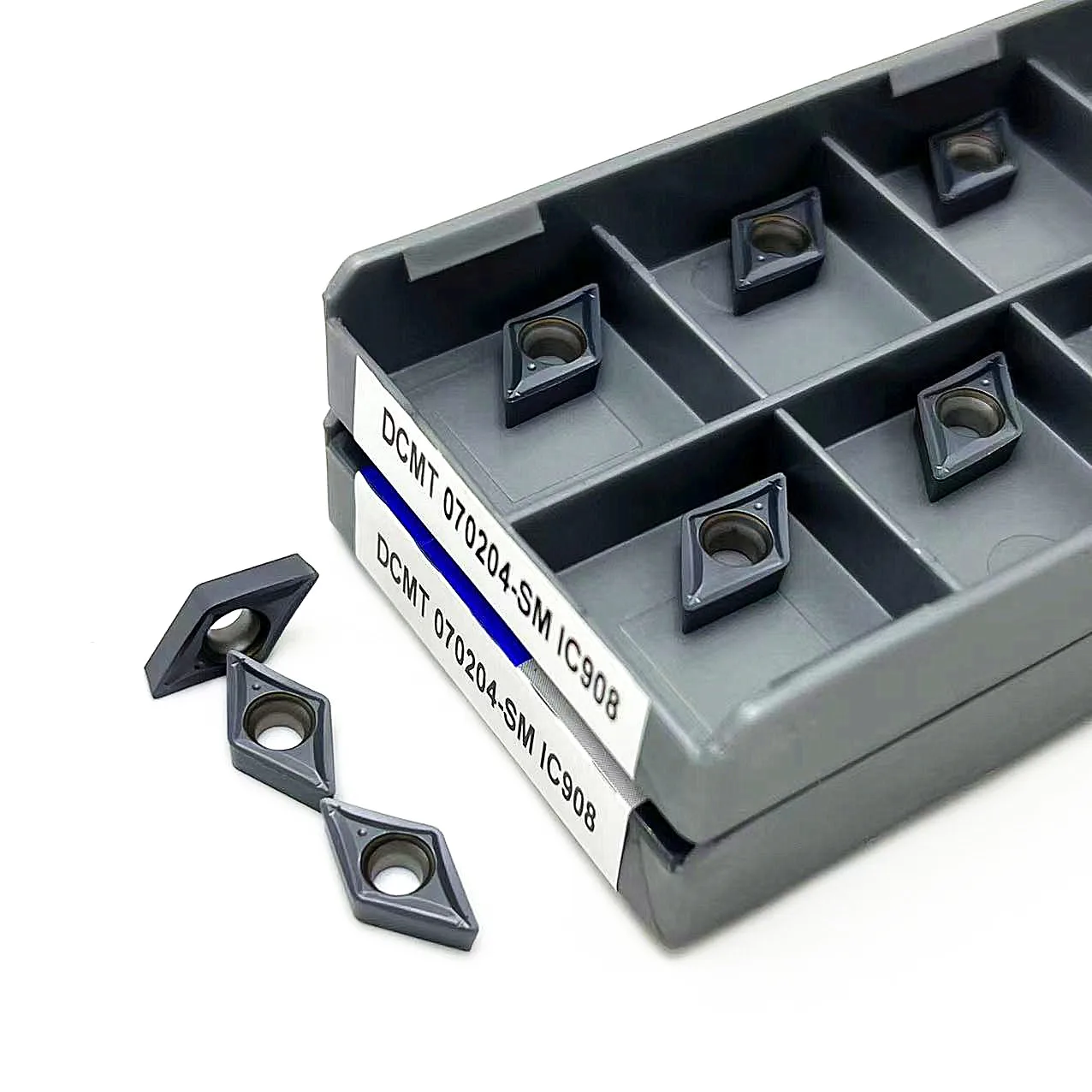 10PCS DCMT070204 SM IC907 DCMT070204 SM IC908 Internal Turning Tool Carbide Insert Cutting tool CNC lathe tool turning insert