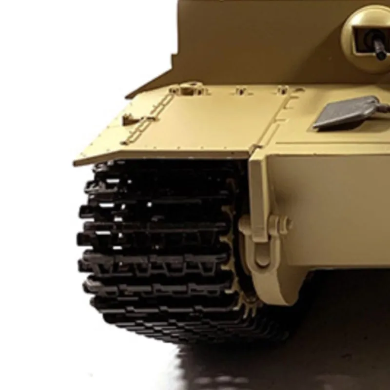 Metal Mato 1/16 Tiger I RC RTR Tank Model BB Shooting Pellet Yellow 360° Rotation With Electric Slip Ring 1220 TH00645-SMT7