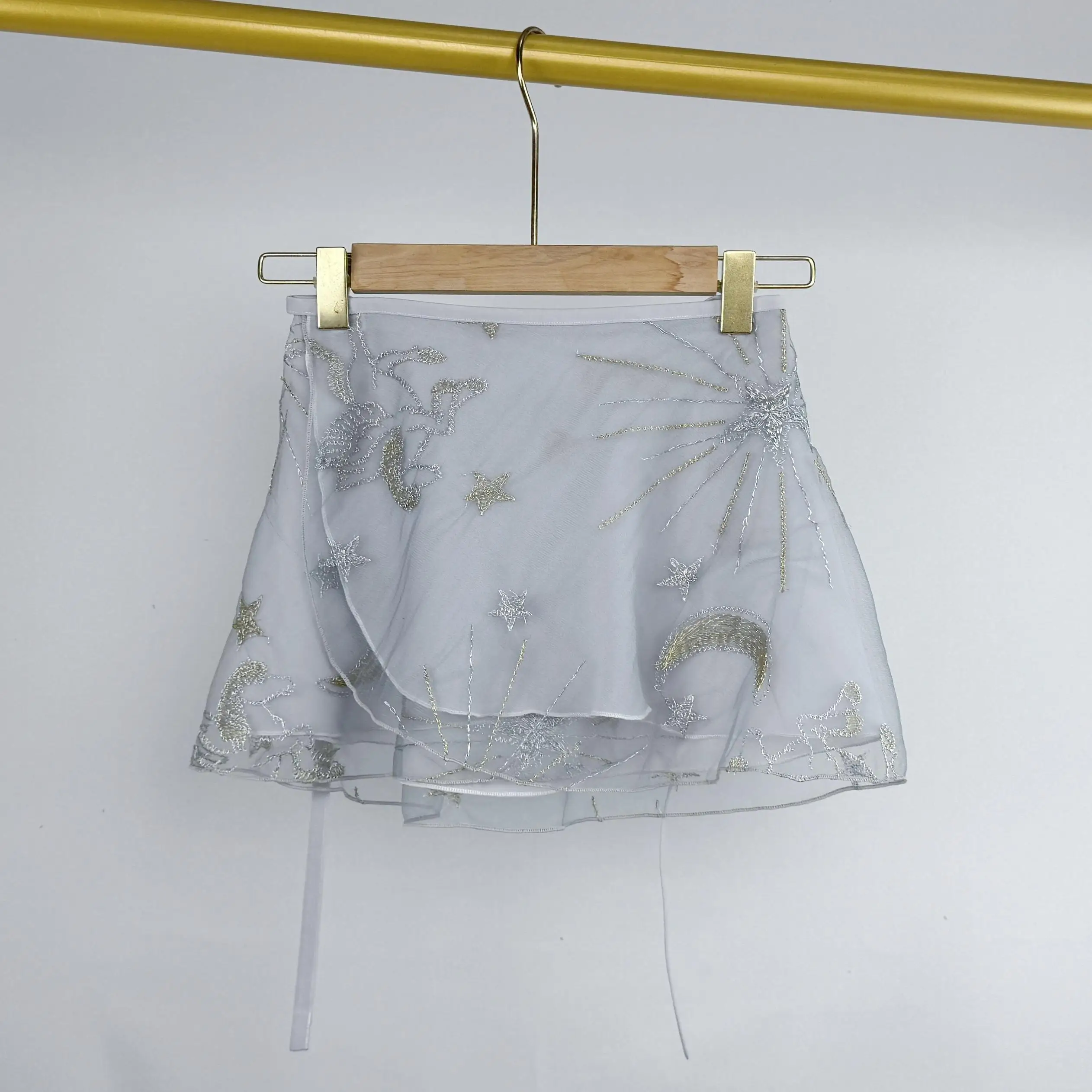 

customized women's adult ballet dance costume double-layer embroidery one-piece lace up dance training skirt base training skirt