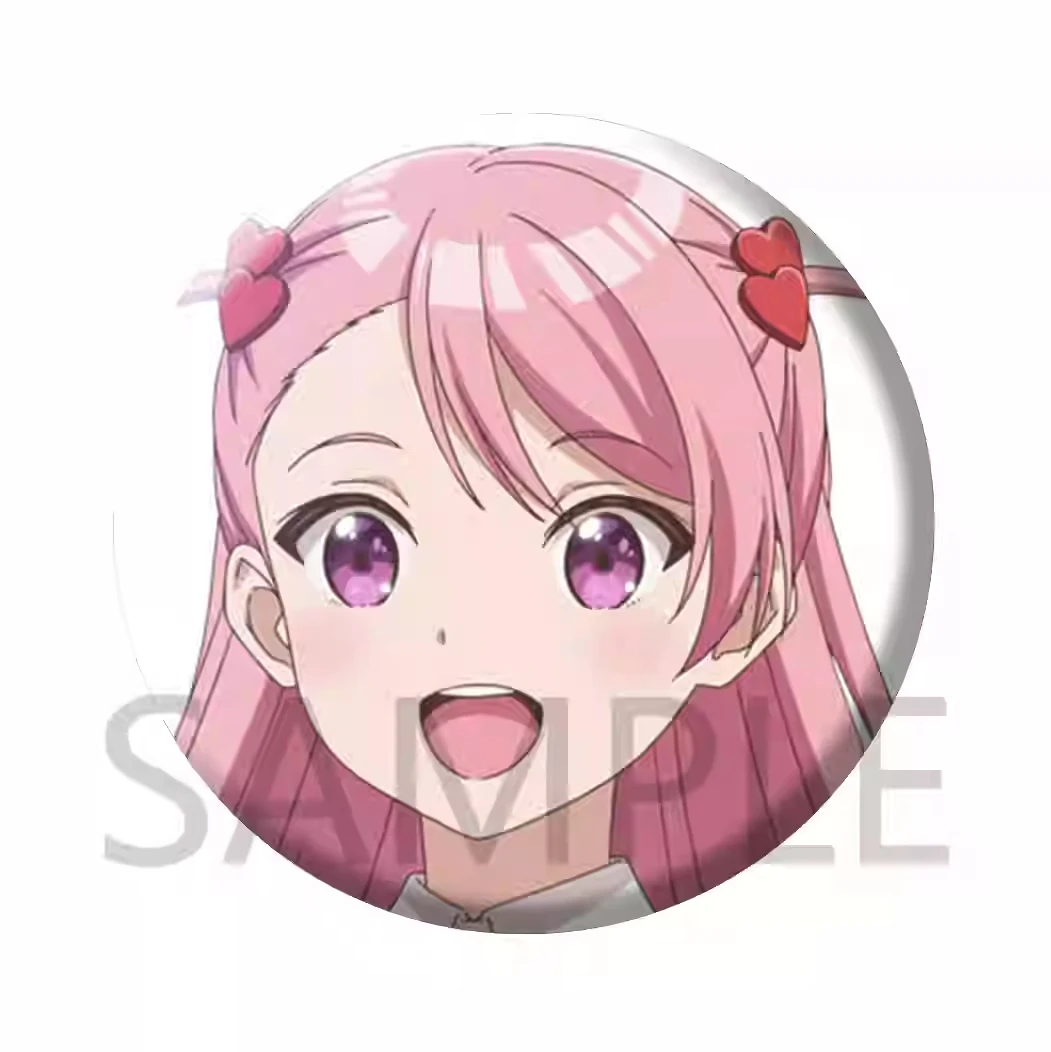 أنيمي لقد تزوجت مع الفتاة التي أكره معظم في فئة ساكورايموري أكاني شارة تأثيري الكرتون Itabag الحافة زر بروش شارة